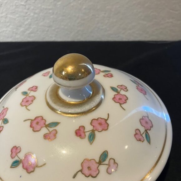 Vanity Set‎ Floral Ceramic Three Piece by Irice Hand Painted - Picture 3 of 10